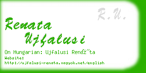 renata ujfalusi business card